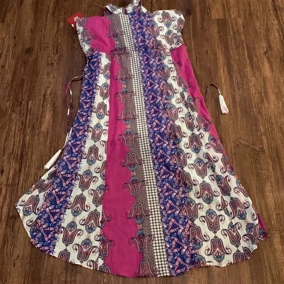 Reba Halter Dress Colorful Print Size Large NWT - Picture 11 of 13